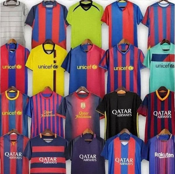 retro Barcelona jersey NEYMAR JR Retro Soccer RONALDINHO AINIESTA 01 02 03 04 05 06 07 08 09 10 11 12 13 14 15 16 17 18 19 vintage football sh 41mj#