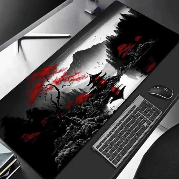 Sakura Scenery Mouse Pad Large Anti-Slip Rubber Gaming MousePad Durable Thick Seam Edge Suitable for Office and Gaming Desk Mats S26327{category}