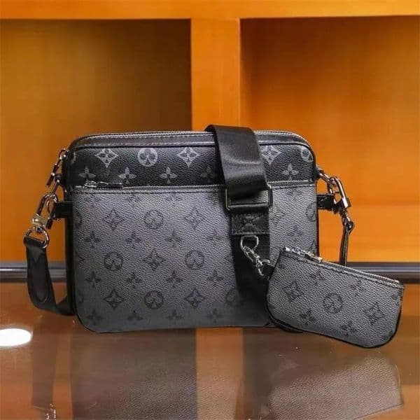 High Quality Designer bags mens womens POCHETTE TRIO Cross Body Wallets Leather tote bag Patchwork handbag shoulder bags Totes Purse Crossbody Bag with dust bag