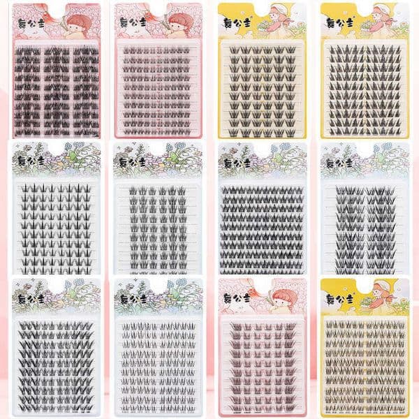 Dancing Princess False Eyelashes Stable Segmented Self-Adhesive Eyelashes Big Princess/Sunflower Ten L251212
