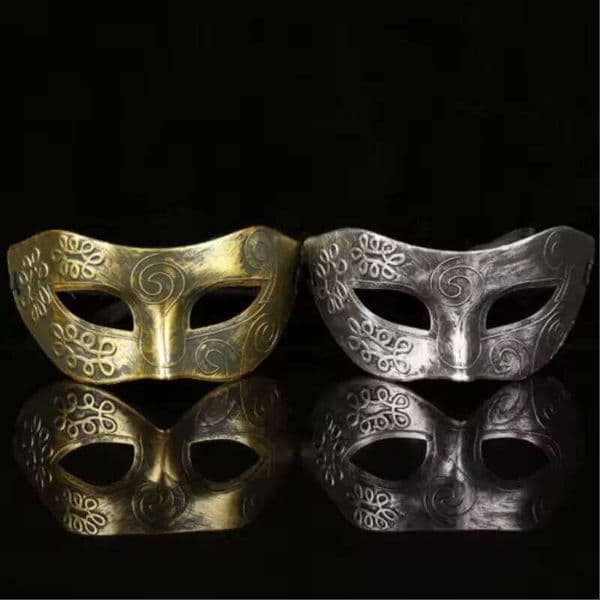 Halloween Hot Sale Face Lovely Men Burnished Antique Silver/Gold Venetian Mardi Gras Masquerade Party Ball Mask 26H0328