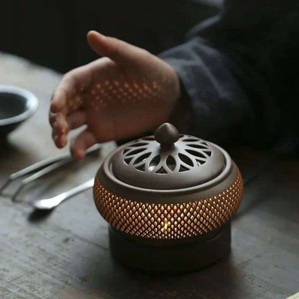 Timed Temperature Regulation Heating Electronic Aromatherapy Stove Home Interior/study/office/tea Room/hotel Seal Incense Tools 26L0328