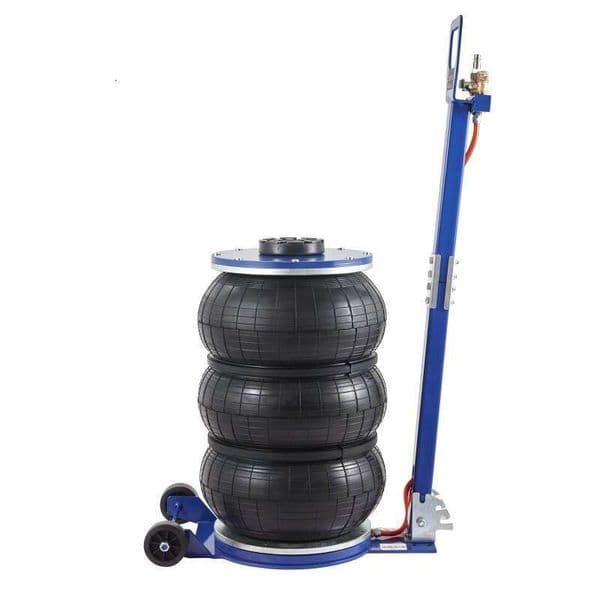5 Ton/11000 lbs Triple Bag Air Airbag Jack Six Steel Pipes, Lift up to 18.5 inch/470 mm, 3-5 s Fast Lifting Pneumatic Jack, with Adjustable Handle for Car, Garage, Repair