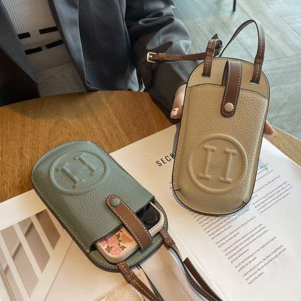 Luxury Leather H Phone Bag Designer Phone case Shoulder Bag Crossbody bag For iPhone 17 Pro max 16 15 14 13 13 11 Plus Samsung S25 Ultra S24 S23 22 Universal Phone Cases