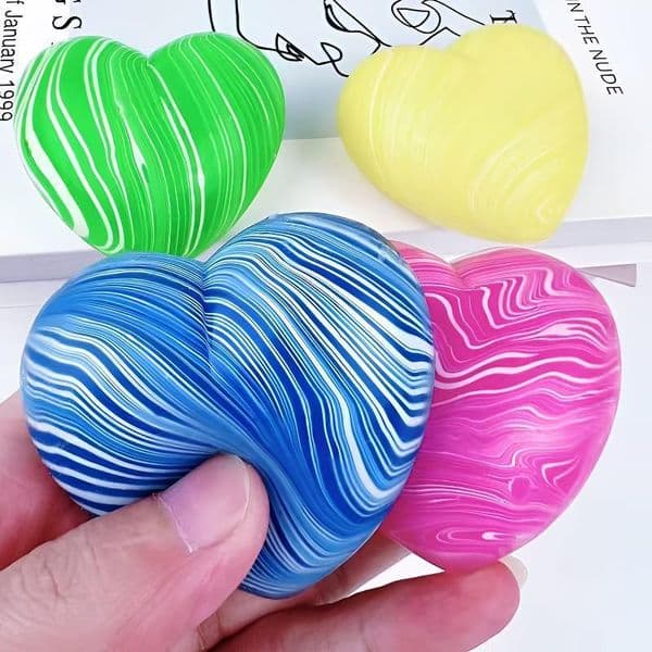 7CM Needoh Styles Flow Ice Cube Squishy Toys Heart-shaped Malt Sugar Anxiety Stress Relief Sensory Toys Fidget Toys for Kids and Adults with Autism Fast BY SEA