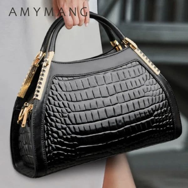 Alligator Patent Leather Shoulder Crossbody Hand Bags for Women Handbags Women Bags Hobos Two Layers Sac 260325