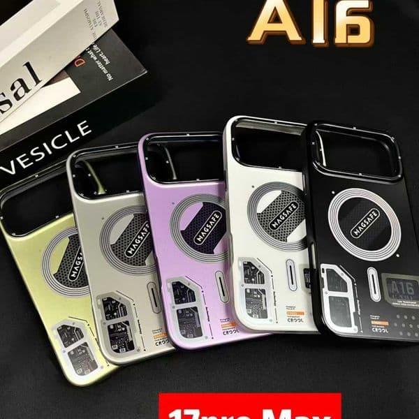Magnet1c Circuit Board Phone Case For iPhone 12 13 14 15 16 Pro Max For Mag safe Wireless Charge Frosted Protector Covers Z260522