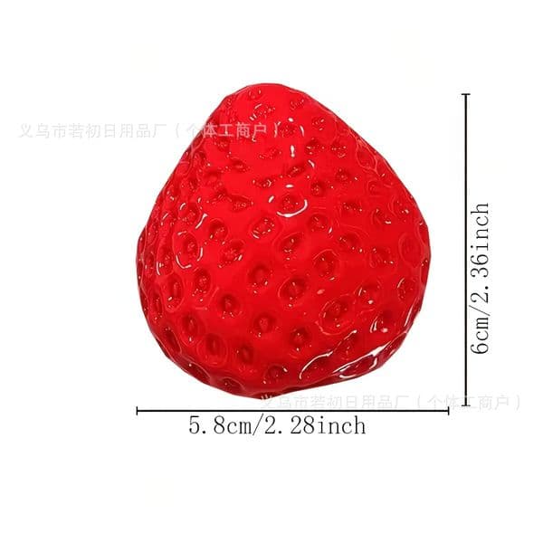 Strawberry Taba Squishy Fidget Toy - Slow Rebound Stress Relief Toy for Kids, Adults, Office & Party Favors - Squeeze Gift Needoh