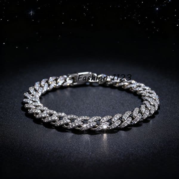 Hip Hop Jewelry Moissanite GRA Certification Bracelet 28CT VVS Moissanite Iced Out Diamond Cuban Link Bracelet