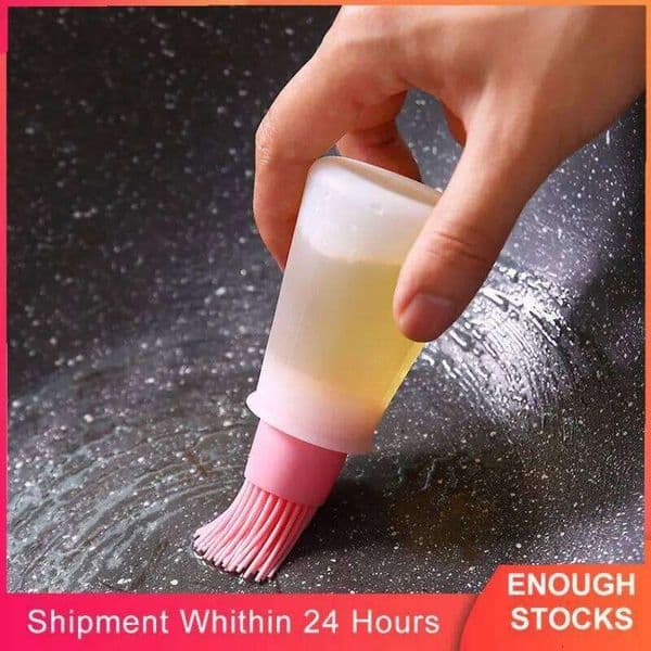 Silicone Oil Dispenser Bottle With Barbecue High Temperature Resistant Basting Brush Kitchen BBQ Tools