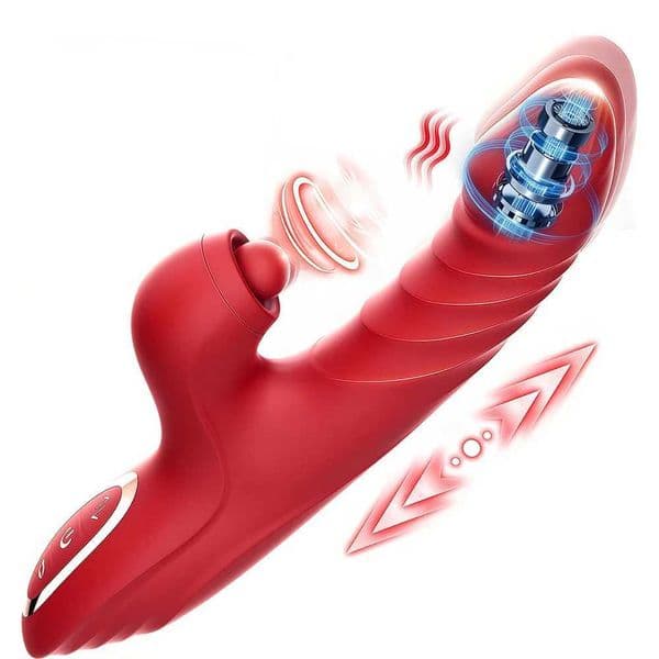 Thrusting Dildo Vibrator for Women APP Remote Control Vagina G-Spot Clitoral Vibrator Nipples Stimulator Sex Toy for Women