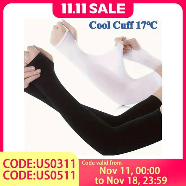 Ice Silk Sun Protective Sleeves Nylon Material SPF 50 High Breathability UV Blocking 99 for Cycling Sports 260312
