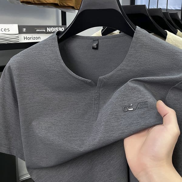 2026 Summer Hot Sports Ventilate Luxury T-shirt Flip Collar Versatile Casual Fashion Designer Thin Polo Shirt for Men