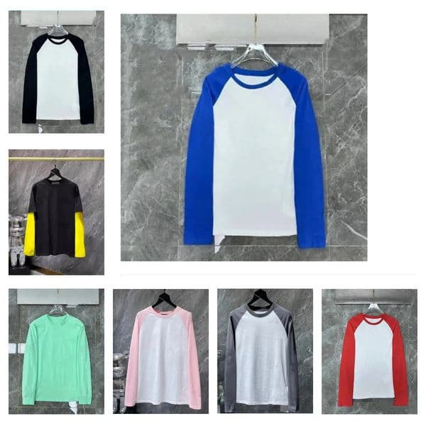 Mens Designer T Shirts designer shirts Men Women chrome Letter Print Tshirts Fashion Spring Summer Long Sleeve Tops High Street Breathable t-shirt long sleeve shirt