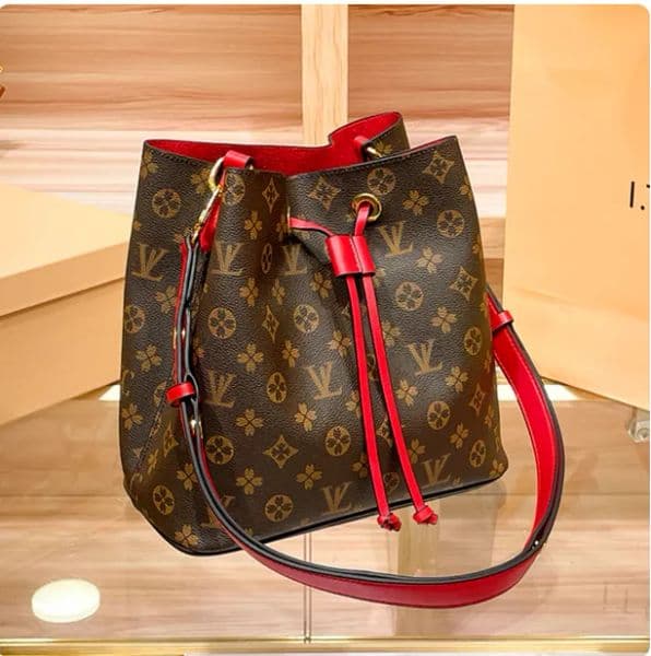 New Brand luxury design Vintage bucket bag 2025 women's fashion retro style one shoulder crossbody bags printed color handbag AA