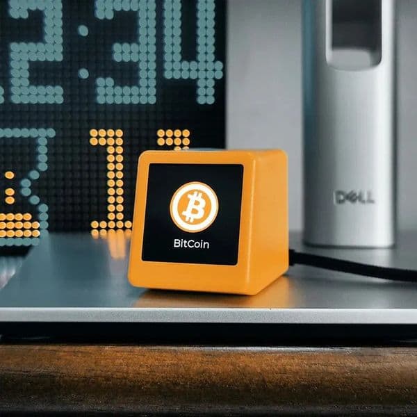 Bitcoin Price Display Ticker with Smart Weather Clock Support Cryptocurrency and Stock and Exchange Rate and Gold Price Tracker 260327
