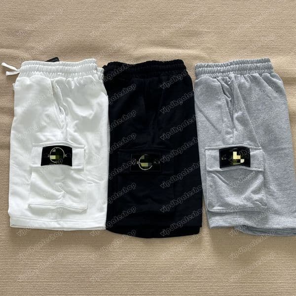 Mens Shorts Fashion Summer Solid Color Track Pant Casual cotton Joggers Pants High Street Shorts for Man Reflective Short pants Womens Hip Hop Couples Streetwear