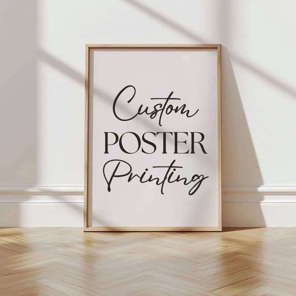 Personalized Printing Posters Print for Wall Decor Custom Your Photo Wedding Festival Birthday Gift Poster 26Y0330