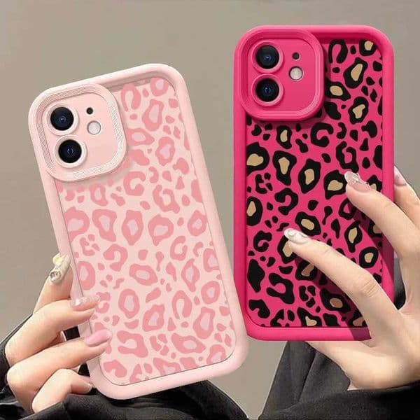 Leopard Patterned Case For 16 Pro Max Shockproof Bumper Phone Cover Coque For 14 15 Pro Max 13 12 11 16e 17 Air L260523