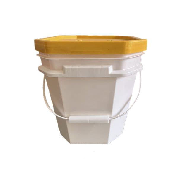 Square bucket packaging bucket with lid packaging bucket, wide mouth sealed portable water bucket