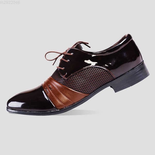 Mens Dress Shoes PU Leather Wedding Oxford Shoes Lace-Up Office Suit Male Formal Shoes Italian Business Shoe Plus Size K260328