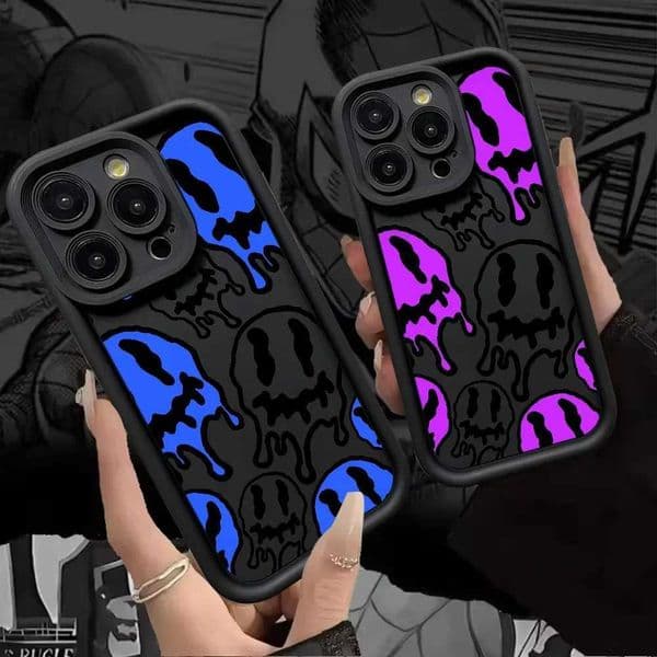 Funny Ghost Face Phone Case Silicone For 17 Air 17 16 15 14 13 12 11 Plus Pro Max Shockproof Soft Cover L260523