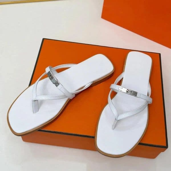 Palladium plated buckle Miss sandal luxury calfskin Mini style interlaced silhouette Minimalist womens sandals Womens Classic Buckle Shoes size 35-44 thumbnail 2
