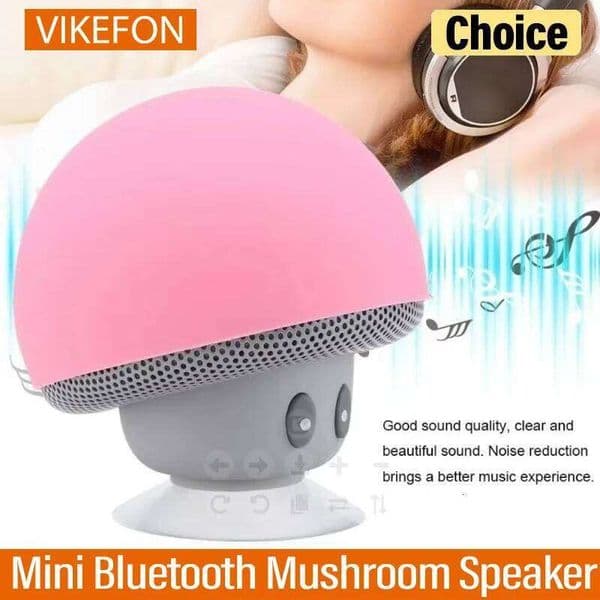 Mini Bluetooth Mushroom Speaker Waterproof Can Be Used As A Mobile Phone Holder Suitable For Family And Small Parties