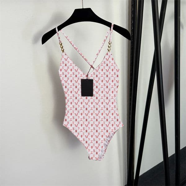 Women One Piece Swimsuit Sexy Deep V Crisscross Strap Backless Swimwear Diving Surfing Swimwear