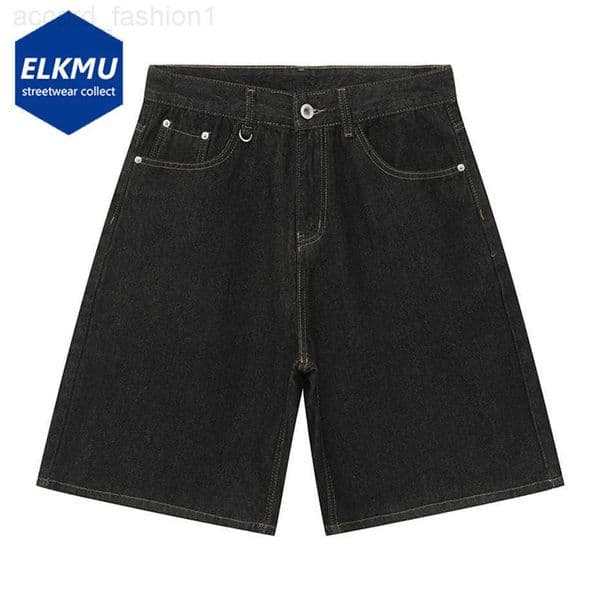 Men Denim Shorts Summer Loose Wide Leg Jeans Shorts Streetwear Harajuku Hip Hop Shorts Unisex H260330