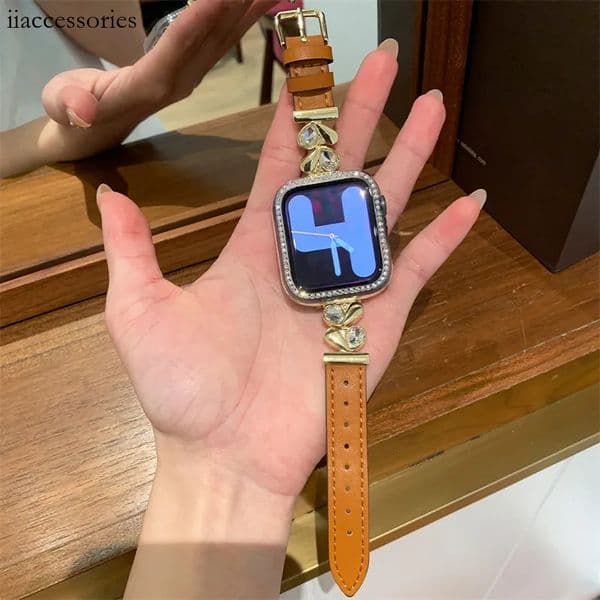Watch strap Classic Love Diamond Leather 44mm 45mm 49mm 38mm 42mm 40mm 41mm Designer Retro Bracelet 10 9 8 7 6 5 4 3 Ultra 2 1 band