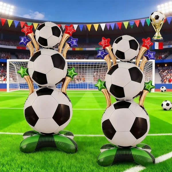 1pc large 622-inch football pile balloon football balloon column football themed party decoration World Cup decoration 260330