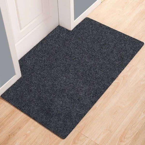 Large Thin Carpet for Mall Door Entrance Doormat Outdoor Indoor Floor Non Slip Bedroom Living Room Area Rug Grey Kitchen Mat 26L0330
