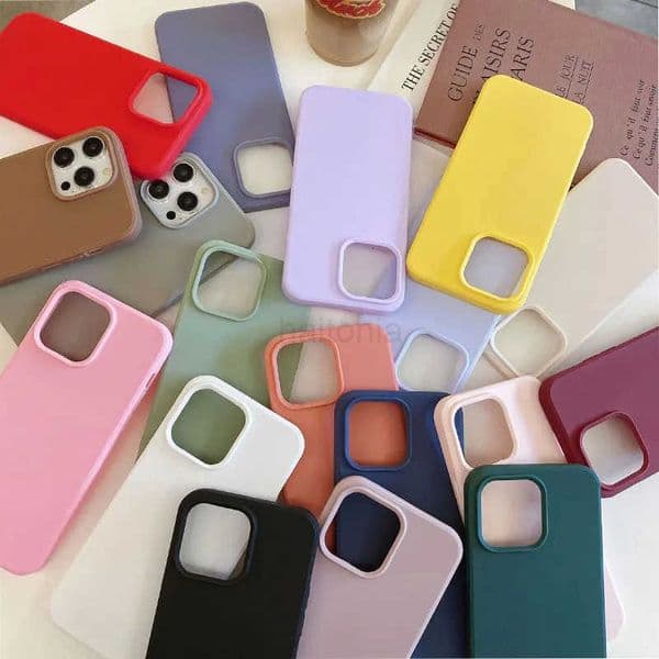 Fashionable Candy Colored Soft for Phone Case for iPhone Shockproof Compatible with Models 17 16 14 13 15 pro Max 14Plus H260330