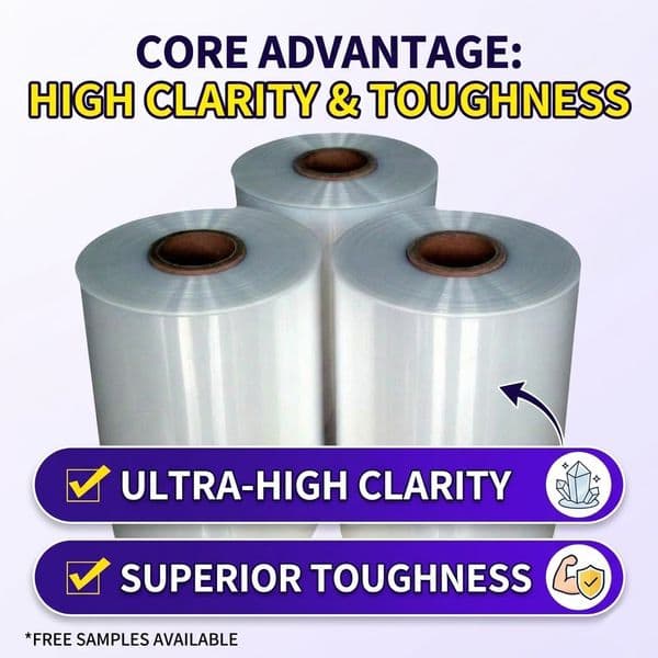 Custom PE Heat Shrink Film, Free Samples Available, In Stock Heat Shrink Film, Packaging Plastic Sealing Bags, Wholesale Transparent Heat Shrink Bags high quality