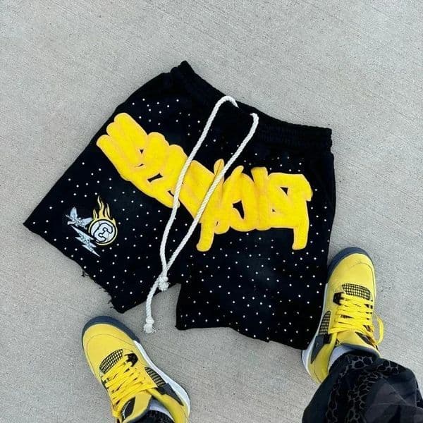 Y2K Harajuku Mens Shorts Letter-printed Sweatpants Fashion Quick-drying Shorts Street Hip Hop Breathable Loose Unisex Shorts 260330BJ