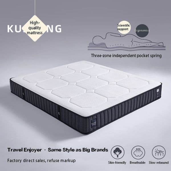 5-Star Hotel Memory Foam Mattress Silent Pocket Spring Mattress for Home Factory Direct