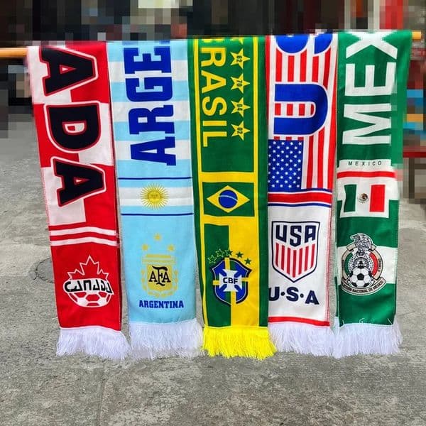 Football Game Scarf Football Supplies Clothing Accessorie Mexico United States Canada Brazil Portugal Argentina Netherlands Fans 260330BJ