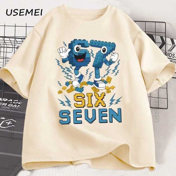 Six Seven Steal A Brainrot T-shirt Cotton Short-sleeve 67 Printed Tshirt Funny Gen Z T Shirt Harajuku Streetwear Men Women Tees J250328