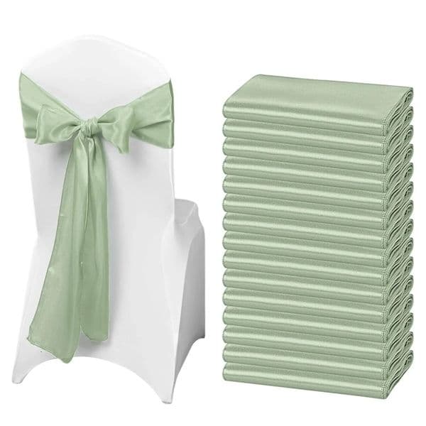 Wholesale 10/50pcs Satin Chair Bow Sashes Wedding Chair Knot Ribbon Ties For Party Event el Banquet Supplies Home Decorations 260312ww