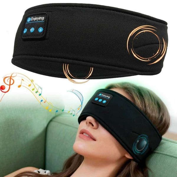 Bluetooth Eye Mask Sports Headband Anti Noise Headphones Talk Running Yoga Music Headwear Wireless Sleep Headphon