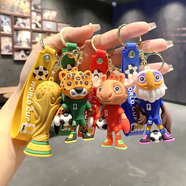 2026 Soccer Game Keychain Pendant Football Mascot Keyring Business Event Small Gift 260330