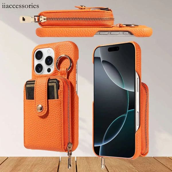 Phone Cases 17 pm Holder Shockproof Card Slot Wear-resistant Phone Leather Case Compatible with Phone 17161514/13/12