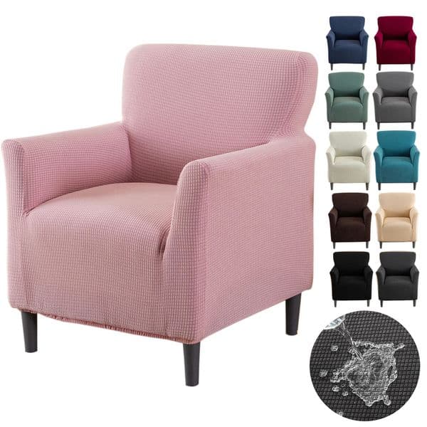 1pc Stretch Jacquard Sofa Cover Non-Slip Elastic Washable Sofa Armchair Slipcover for Living Room Bedroom Office Chair Cover 260327
