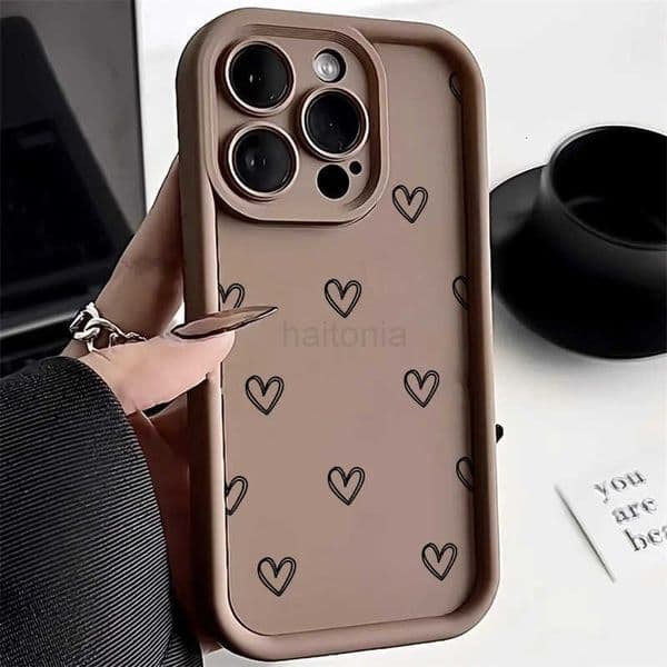 Simple Love Heart Case For iPhone 14 Pro Cases iPhone 17 16 15 11 12 13 Pro Max 14 15 Plus 17 7 8 X XR XS Max Soft Siicone Cover H260330
