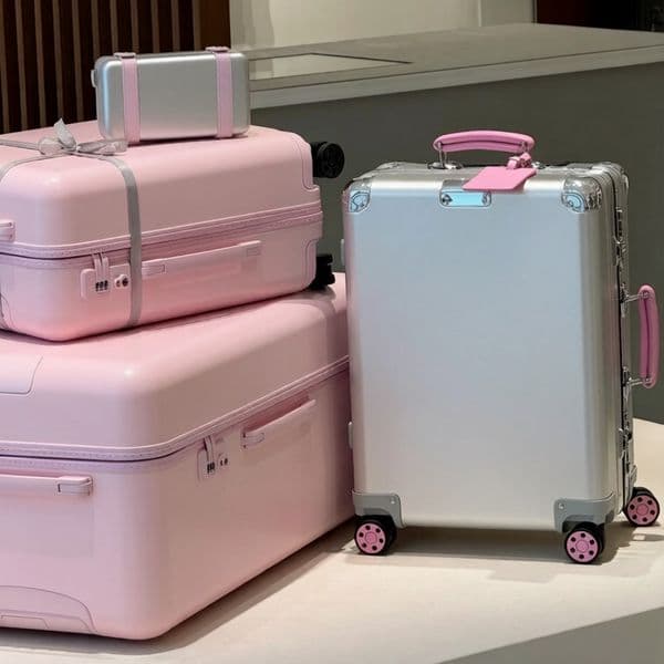 Designer PC Suitcase Unisex Boarding Luggage Classic Rolling Suitcases Aluminium Alloy Luggages Genuine Leather Handle Trolley Case Travel Valise Large Capacity