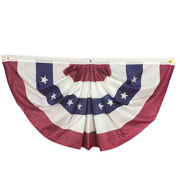 Flag New Fan Arrival USA American Patriotic Semi Circular Burlap Bunting Home Garden Independence Day Party Decoration Factory Y260605