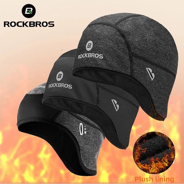 ROCKBROS Cycling Caps Windproof Thermal Fleece MTB Bicycle Cap Ski Riding Motorcycle Hat Winter Bandana Ciclismo Headband 260327