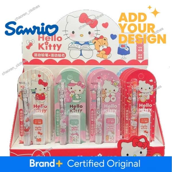 Designer 1/3/6Pcs For Hello Kitty Pencil Sakura Series Mechanical Pencil Stationery High Face Value Automatic