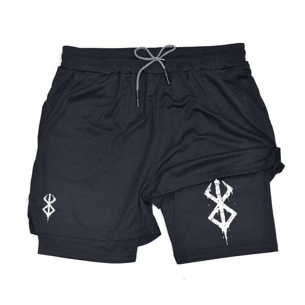 Summer for Men 2 in 1 Athletic Gym Workout Running Performance Shorts Print with Phone Pocket Quick Dry Breathable 927 S260328